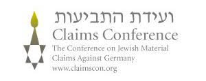 Logo Claims conferencia - the conference of jewish material claims against germany. www.claimscon.org